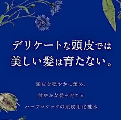 デリケートな頭皮では美しい髪は育たない。ハーブマジックの頭皮用化粧水
